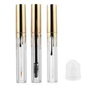 JOINPAYA Lot de 3 Tubes Vides pour Mascara, Gloss et Eyeliner 4 Ml en Plastique Transparent, Réutilisables et Rechargeables, Contenant Cosmétique Portable pour Maquillage, Voyage