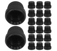 JOINPAYA Lot de 30 Bouchons de Flacon d'Huile Essentielle 18 Dents Étanches Anti-Fuite Réutilisables pour Flacons de 5-100 Ml, pour Diffuseur d'Huiles Essentielles