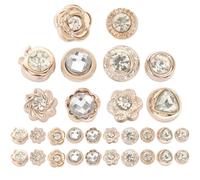 JOINPAYA Lot de 30 Broches Polyvalentes pour Filles Perles et 48 Cristaux Épingles Décoratives pour Vêtements Corsages Anti-Dérapants Accessoires Mode pour Pulls et Jupes