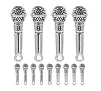 JOINPAYA Lot de 30 Pendentifs Micro en Alliage Argenté Antique 26,5 X 7 Mm, Breloques Musicales Miniatures pour Créations Diy, Charms Instruments Musique, Accessoires Bracelets et Colliers