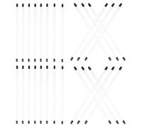 JOINPAYA Lot de 30 Tubes à Parfum Longs en Acrylique Transparent Porte-bâtonnets de Parfum Portable Bois D'agila Tube de Rangement Pratique