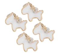 JOINPAYA Lot de 4 Broches Cheval en Alliage et Strass, Épingles à Revers Vintage pour Robes et Foulards, Accessoire Décoratif Polyvalent pour Femmes Lors du Mardi Gras, Fête du Printemps