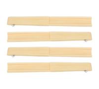 JOINPAYA Lot de 4 Cadres d'éventail Japonais Pliables en Bambou et métal, Cadre Vierge inachevé, léger et Portable, pour DIY, Accessoires d'éventail Portable et événements en Plein air