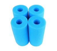 JOINPAYA Lot De 4 Colonnes Cylindriques D’éponge De Préfiltre Bleue 10x20 Cm pour Filtration Piscine Réutilisable, Mousse Filtrante Lavable pour Eau, Filtration Biologique Améliorée