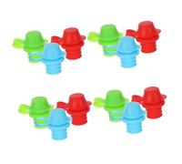 JOINPAYA Lot De 4 De Bouteille En Silicone Anti-fuite Avec Adaptateurs De Bec Pour Bouteilles D'eau Pour Tout-petits Garçons Et Filles Sécurité Enfants 3 Pièces X 4