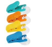 JOINPAYA Lot de 4 Pinces à Serviettes Ventouse Rotatives Cuisine et Salle de Bain en Matériau Stable et Réutilisable