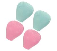 JOINPAYA Lot de 4 Protège-pinceaux en Silicone Souple, Couleurs Vert Clair et Rose, Protège-poils pour Pinceaux de Maquillage, Étui de Voyage Pratique pour Rangement et Protection
