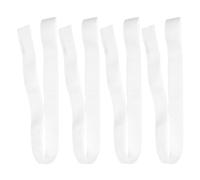 JOINPAYA Lot de 4 Sangles Blanches en Nylon Robustes pour Filet de Volley-Ball, Bandes Centrales Résistantes aux Intempéries, Accessoires Multisports pour Installation et Compétition en