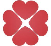 JOINPAYA Lot de 40 Cartes de Vœux Saint-Valentin en Forme de Cœur Papier Épais Rouge Profond 15X12 CM Kit Créatif DIY pour Messages et Décorations Murales Romantiques