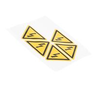 JOINPAYA Lot de 5 Autocollants de Signalisation Jaune Pvc Étanches pour Danger Électrique, Panneaux Clairs pour Chocs Électriques, Adaptés aux Lieux de Travail et Domiciles