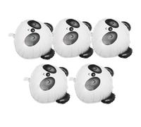 JOINPAYA Lot de 5 Ballons en Aluminium Panda Tête Cartoon, Décoration de Fête, Fournitures pour Anniversaire, Shower et Événements Spéciaux, Ballon Panda Créatif et Résistant en Film