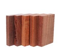 JOINPAYA Lot de 5 Blocs Carrés de Bois de Petit Padouk Naturel, pour Artisanat Bois Diy, Surface Lisse sans Écharde, Bricolage Créatif, Loisirs Manuels, Décoration Maison, Usage Toute