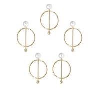 JOINPAYA Lot de 5 Boucles pour Foulard en Soie Dorées 43 MM Anneaux Ronds pour Décoration de Vêtements Pinces Multifonctions pour Maintien de Foulards et Écharpes Élégantes