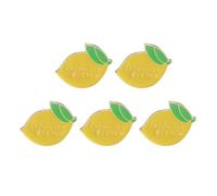 JOINPAYA Lot de 5 Broches Décoratives de Citron Petites Épingles à Poitrine Fruitées Accessoires Chics pour Décoration de Vêtements Décontractés Présent Original et Coloré