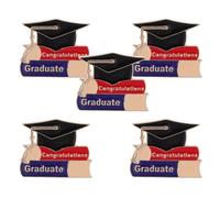 JOINPAYA Lot de 5 Broches Métal 2026 pour Remise de Diplômes, Épinglette en Émail pour Étudiants et Enseignants, Insigne Souvenir Fête Scolaire, Accessoires Légers pour Vestes et Paquet