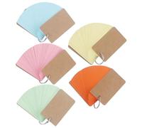 JOINPAYA Lot de 5 Fiches Mémo à Anneaux Perforées Fiches Bristol Vierges Multicolores Format Portable pour Prise de Notes Apprentissage et Organisation Quotidienne
