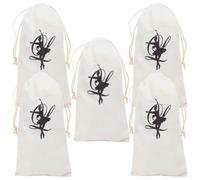JOINPAYA Lot de 5 Paquet à Chaussures de Ballet en Toile Réutilisables et Faciles à Nettoyer Cordon de Serrage pour Rangement Portable des Chaussures de Danse Garçon et Filles