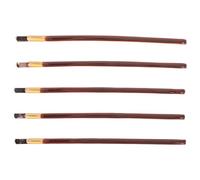 JOINPAYA Lot de 5 Pinces à Bec de Canard en Métal Marron Lisse, Grandes Barrettes pour Femmes, Maintien Antidérapant pour Coiffures Longues, Chignons et Usage Quotidien