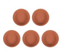JOINPAYA Lot de 5 Soucoupes en Poterie pour Pots de Fleurs, Réutilisables et Empêchant la Pollution du Sol, pour Projets de Jardinage et Décoration Intérieure