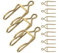 JOINPAYA Lot de 50 Fermoirs Métalliques Artisanaux Couleur Bronze Antique pour Chaînes de Montre de Poche, Clips Robustes en Fer, Accessoires DIY pour Bricolage Bijoux, Fixation Sécurisée