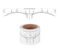 JOINPAYA Lot de 50 Règles à Sourcils Jetables Transparentes en Plastique, Gabarits de Mesure Précis pour Maquillage, Microblading et Tatouage, Outil Professionnel de Positionnement