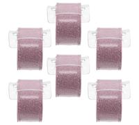 JOINPAYA Lot de 6 Bracelets de Cortège Nuptial à Scratch, Bracelets Floraux pour Demoiselles D'honneur en Tissu Léger Rose, Accessoire Mariage et Enterrement de Vie de Jeune Fille