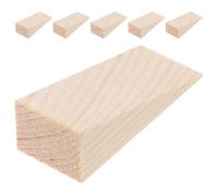 JOINPAYA Lot de 6 Butoirs de Porte Antidérapants en Bois Blocs Triangulaires 10X3X3 CM Coins de Sécurité Polyvalents pour Maison et Bureau Cales Solides et Solide en Bois Naturel