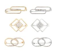 JOINPAYA Lot de 6 Épingles de Sûreté Anti-Vidage Dorées et Argentées Petites Broches Délicates en Métal Léger pour Ajuster la Taille de Jupe Accessoires Féminins Pratiques et Élégants