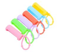 JOINPAYA Lot de 6 Étuis de Protection en Silicone Multicolores pour Flacons Roll-on 10 ML, Antidérapants et Solide, Accessoires de Voyage pour Huiles Essentielles, Coffret Manchons
