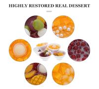 JOINPAYA Lot de 6 Mini Bols à Dessert pour décoration d'intérieur, Accessoires Alimentaires artificiels réalistes, Fausse Nourriture pour Photographie, décoration de Table et Accessoires de