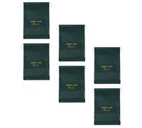JOINPAYA Lot de 6 Paquet à Chaussures de Voyage à Cordon, Tissu Non Tissé Semi-Transparent Vert Moyen 26x37 Cm, Paquet de Rangement Multifonctions Légers et Résistants pour Organiser