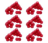 JOINPAYA Lot de 6 Paquets de 100 Perles de Cire Rouge Hexagonales pour Sceaux Pastilles Fondantes pour Emballages Invitations et Décorations Cire à Sceller sans Bulles pour Courrier et