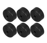 JOINPAYA Lot de 6 Pieds de Meuble Ronds et Coniques en Abs Noir 5cm, Supports Robustes pour Table et Canapé, pour Projet de Remplacement de Meubles DIY