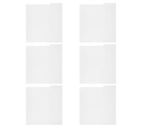 JOINPAYA Lot de 6 Séparateurs Blancs pour Disques Vinyles en Plastique Réutilisables Intercalaires Vierges Inscriptibles Organisateurs pour Classement Alphabétique et Rangement Albums