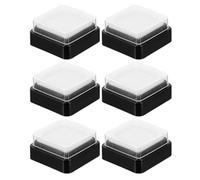 JOINPAYA Lot de 6 Tampons Encreurs Vierges 3X3 CM en Mousse Lavable Supports Plastique Robustes pour Bricolage Scrapbooking et Usage Scolaire Tampons à Séchage Rapide pour Projets