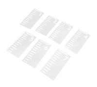 JOINPAYA Lot de 7 Pochoirs à Dessin pour Garçon et Filles, Modèle de Règle de Taille 2,13 M, Gabarit de Règle de Hauteur en Plastique Solide, pour Décoration Murale et Activités Manuelles