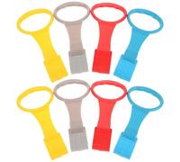 JOINPAYA Lot de 8 Anneaux de Traction pour Lit Bébé Multicolores en Plastique avec Boucle Amovible Aides à la Station Debout et à la Marche pour Tout-Petit Accessoires D’Exercice
