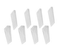 JOINPAYA Lot de 8 Cales de Porte Transparentes en PVC Souple Antidérapantes 4 Grandes et 4 Petites pour Nivellement de Meubles et Sécurité Domestique Adaptées à Toutes Surfaces et