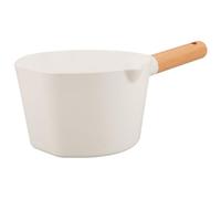 JOINPAYA Louche à Eau en Bois Longue Poignée, Cuillère de Bain Ergonomique, Ustensile Cuisine Polyvalent pour Salle de Bain Cuisine, Accessoire Pratique pour Lavage Fruits et Légumes,