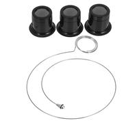 JOINPAYA Loupe à Clip 4 Pièces pour Bijoutier et Horloger - Grossissements 5X 10X 15X Verre Optique Loupe de Lecture Multifonction pour Examen Précis de Bijoux Montres et Pièces de