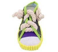 JOINPAYA Mâcher pour Chien avec Son, Pantoufle en Toile et Corde | Petits Chiens et Chiots en Dentition, Look Réaliste, Stimule L'esprit, Détourne des Meubles