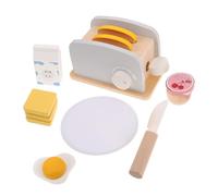 JOINPAYA Machine à Bois pour Garçon Fille Simulateur Petit Déjeuner Jeu Éducatif de Rôle Toaster et Accessoires de Cuisine Miniatures pour Apprentissage et Jeu Famille
