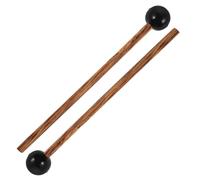 JOINPAYA Maillets en Bois de Poulet pour Tambour Creux - Lot de 2 Bâtons en Caoutchouc Dur Blanc, Percussion Portable pour Tambour à Languettes, Xylophone et Handpan, Usage Maison et École