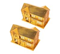 JOINPAYA Maison Sacrificielle en Plastique pour Offrandes Funéraires, Lot de 2, Élégante et Luxueuse pour Cérémonies D'adoration des Ancêtres