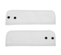 JOINPAYA Manchettes Décoratives en Dentelle 3D Blanches Paire de Poignets Brodés à Boutons Arrondis Accessoires Amovibles pour Chemise pour Tenue Cérémonie Femme et Costume de Serveur