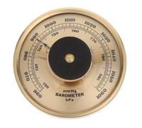 JOINPAYA Manomètre Thermomètre et Hygromètre Analogiques Multifonctions Baromètre Intérieur 90 MM Couleur Dorée Instrument Météorologique Compact pour Maison Bureau Cuisine Capteur