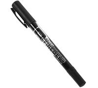 JOINPAYA Marqueur Portable pour Dessin et Marquage Précis avec Encre Noire Indélébile à Double Pointe et Clip en Plastique, Feutre Marqueur Solide en Plastique Rigide