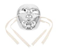 JOINPAYA Masque de Bal Masqué Mécanique Argenté en Abs pour Hommes, Style Steampunk Punk Cyborg, Confortable et Polyvalent pour Événements à Thème