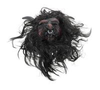 JOINPAYA Masque de Buffle avec Cornes en Latex Hypoallergénique Masque D’Animal Effrayant pour Hommes Accessoire Halloween pour Cosplay et Soirées à Thème Léger et Confortable Réaliste