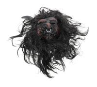 JOINPAYA Masque de Taureau Adulte en Latex avec Postiche et Cornes Masque D’Halloween Effrayant pour Cosplay Fête Costumée et Maison Hantée Accessoire Léger et Réutilisable